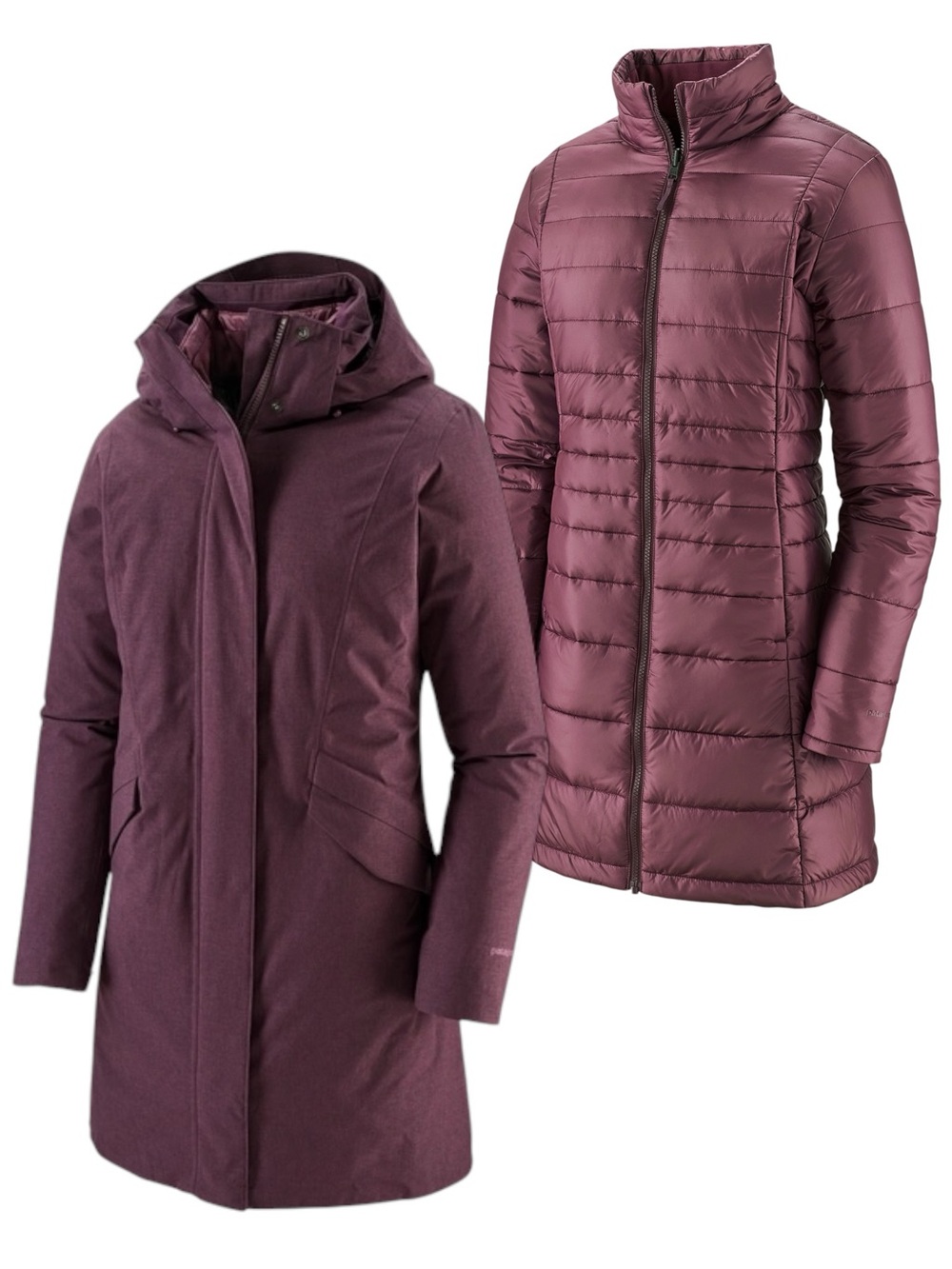 NWT Patagonia Womens Vosque 3-in-1 Parka Coat size XS in Light Balsamic